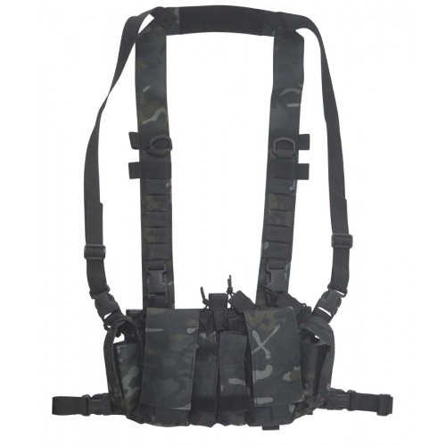 Kombat UK Delta High Capacity Chest Rig (ATP Night), Whether you are gearing up for airsoft, tactical training, or outdoor operations, having a reliable and adaptable load-carrying system is essential